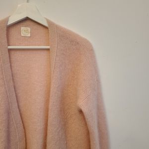Des Petits Hauts pink cardigan mohair and alapga